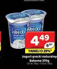 Delfin Jogurt grecki naturalny Bakoma oferta