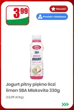 Dino Jogurt pitny piękno liczi limon SBA Mlekovita oferta