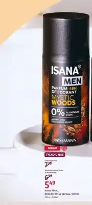 Rossmann Dezodorant w sprayu Isana Men Mystic Woods oferta