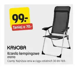 Jula Krzesło kempingowe Kayoba czarne oferta