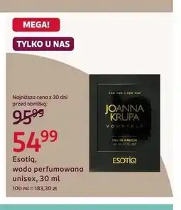 Rossmann Woda perfumowana unisex Esotiq Joanna Krupa Yourself oferta