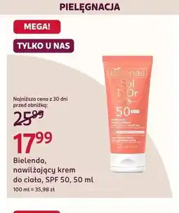 Rossmann Nawilżający krem do ciała Bielenda Sol D'Or SPF 50 oferta