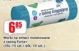 Sezamek Worki na śmieci moletowane z taśmą Forte+ oferta