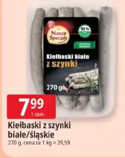E.Leclerc Kielbaski białe z szynki Nasze Specjały oferta