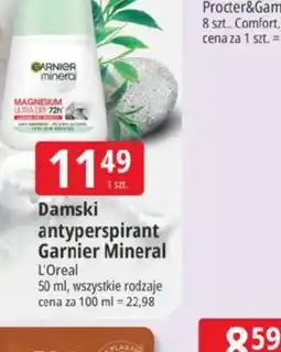 E.Leclerc Damski antyperspirant Garnier Mineral oferta