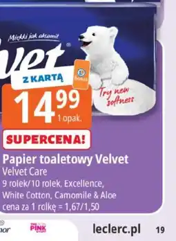 E.Leclerc Papier toaletowy Velvet oferta