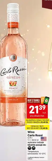 Delikatesy Centrum Wino Carlo Rossi oferta