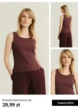 Greenpoint Top dopasowany brązowy Greenpoint oferta