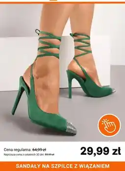 Born2be Sandały na szpilce z wiązaniem Born2be oferta
