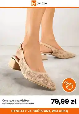 Born2be Sandały ze skórzaną wkładką Born2be oferta