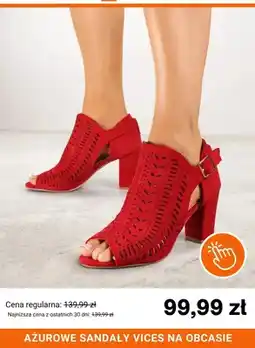 Born2be Ażurowe sandały Vices na obcasie oferta