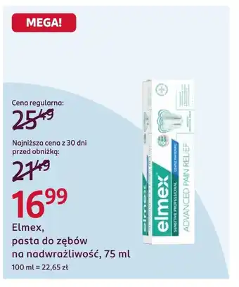 Rossmann Pasta do zębów Elmex oferta