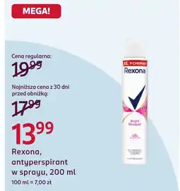 Rossmann Antyperspirant Rexona oferta