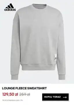 Adidas Bluza dresowa Adidas Lounge Fleece Sweatshirt oferta