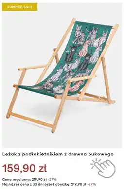 Medicine Leżak z podłokietnikiem z drewna bukowego oferta