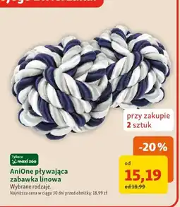 Maxi Zoo Pływająca zabawka linowa AniOne oferta
