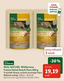 Maxi Zoo Przysmak dla psa REAL NATURE Wilderness Freeze Dried Snack Pure oferta