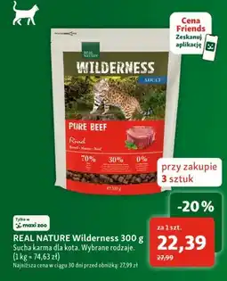 Maxi Zoo Sucha karma dla kota Real Nature Wilderness oferta