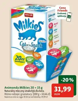 Maxi Zoo Naturalny mleczny smakołyk dla kota Animonda Milkies 20-pak oferta