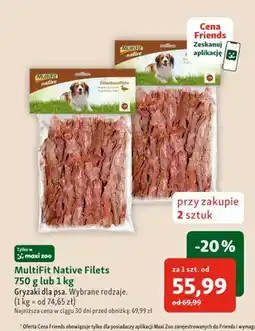 Maxi Zoo Gryzaki dla psa MultiFit Native Filets oferta