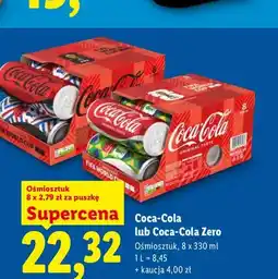 Lidl Napój gazowany Coca-Cola Zero 8-pak oferta