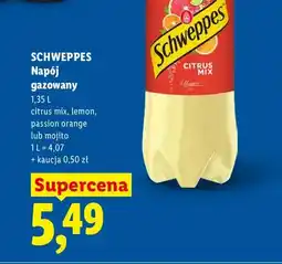 Lidl Napój gazowany Schweppes Lemon oferta
