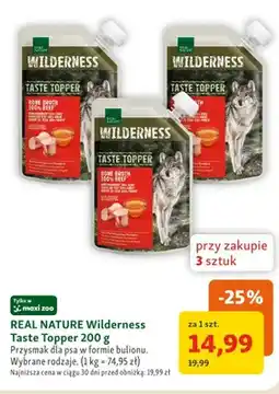 Maxi Zoo Bulion dla psa REAL NATURE Wilderness Taste Topper oferta