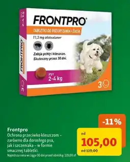 Maxi Zoo Tabletki na pchły i kleszcze dla psa Frontpro oferta