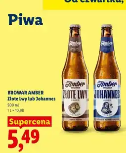 Lidl Piwo Browar Amber Johannes oferta