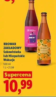 Lidl Piwo Browar Zakładowy Hiszpańskie Wakacje oferta