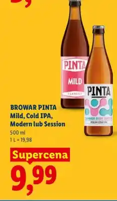Lidl Piwo Browar Pinta Mild oferta