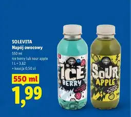 Lidl Napój owocowy Solevita sour apple oferta