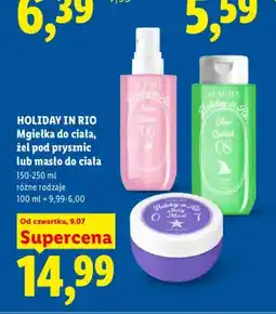 Lidl Mgiełka do ciała all'AURA Holiday in Rio Glow Splash oferta