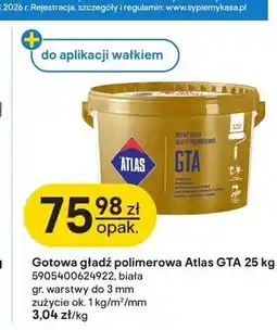 Castorama Gotowa gładź polimerowa Atlas GTA oferta