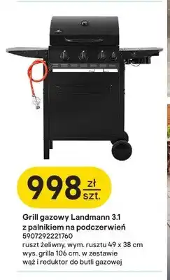 Castorama Grill gazowy Landmann 3,1 z palnikiem na podczerwień oferta