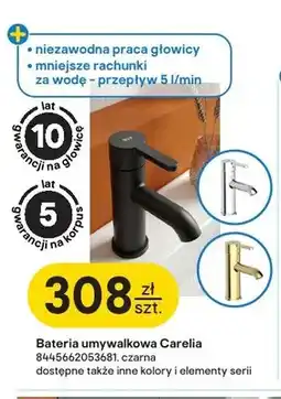 Castorama Bateria umywalkowa Roca Carelia czarna oferta
