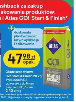 Castorama Gładź szpachlowa Atlas Go! Start & Finish oferta
