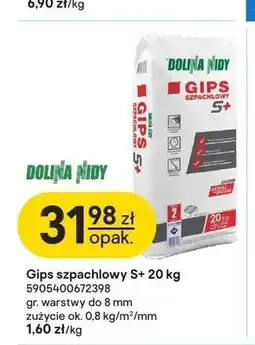 Castorama Gips szpachlowy Dolina Nidy S+ 20 kg oferta