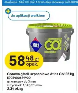 Castorama Gotowa gładź szpachlowa Atlas Go! oferta