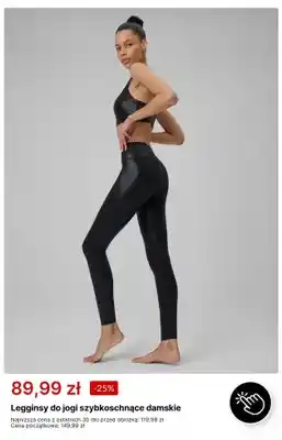 Legginsy do jogi szybkoschnące damskie 4F