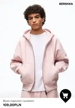 Bershka Bluza z kapturem i suwakiem Bershka oferta