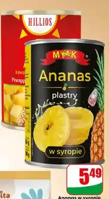 Dino Ananas w puszce kawałki w syropie Hillios oferta