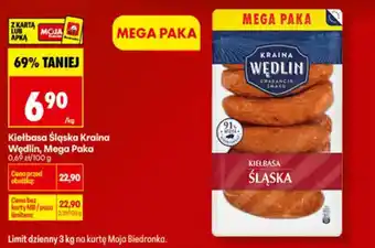 Biedronka Kiełbasa Śląska Kraina Wędlin oferta