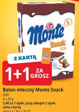 E.Leclerc Baton mleczny Monte Snack oferta