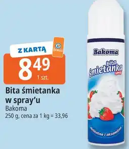 E.Leclerc Bita śmietanka w spray'u Bakoma oferta