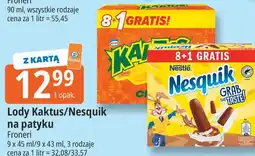 E.Leclerc Lody Kaktus/Nesquik na patyku oferta