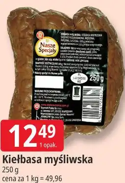 E.Leclerc Kiełbasa myśliwska Nasze Specjały oferta