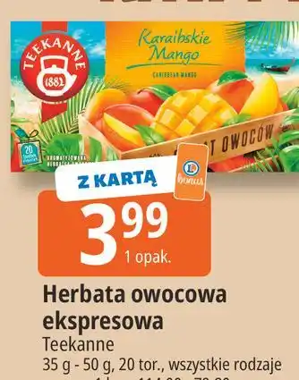 E.Leclerc Herbata owocowa ekspresowa Teekanne oferta