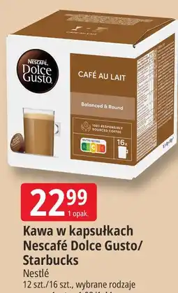 E.Leclerc Kawa w kapsułkach Nescafé Dolce Gusto/ Starbucks Nestlé oferta