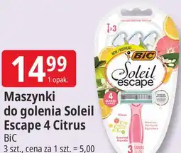 E.Leclerc Maszynki do golenia Soleil Escape 4 Citrus BiC oferta
